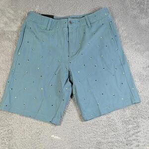 Under Armour Men’s Golf Shorts Light Blue All Over Bird Print 1377303-414 32